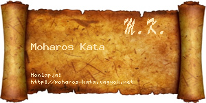 Moharos Kata névjegykártya